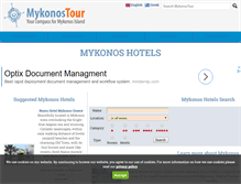 Tablet Screenshot of mykonostour.com